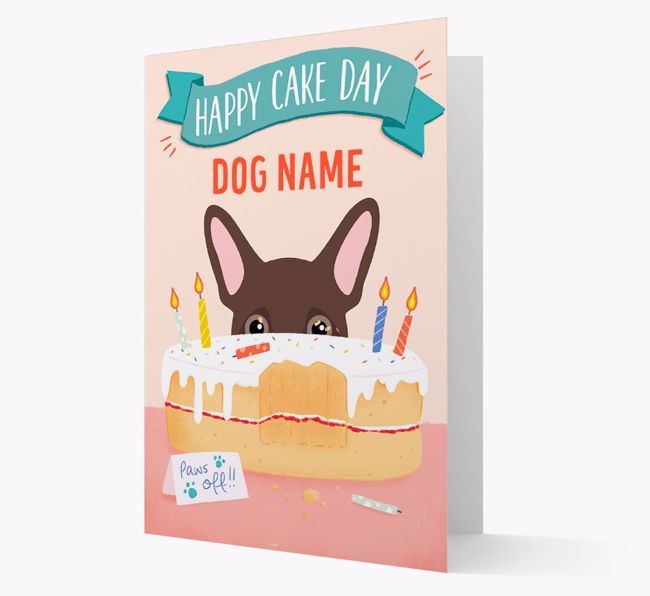 Happy Cake Day: Personalised {breedFullName} Card